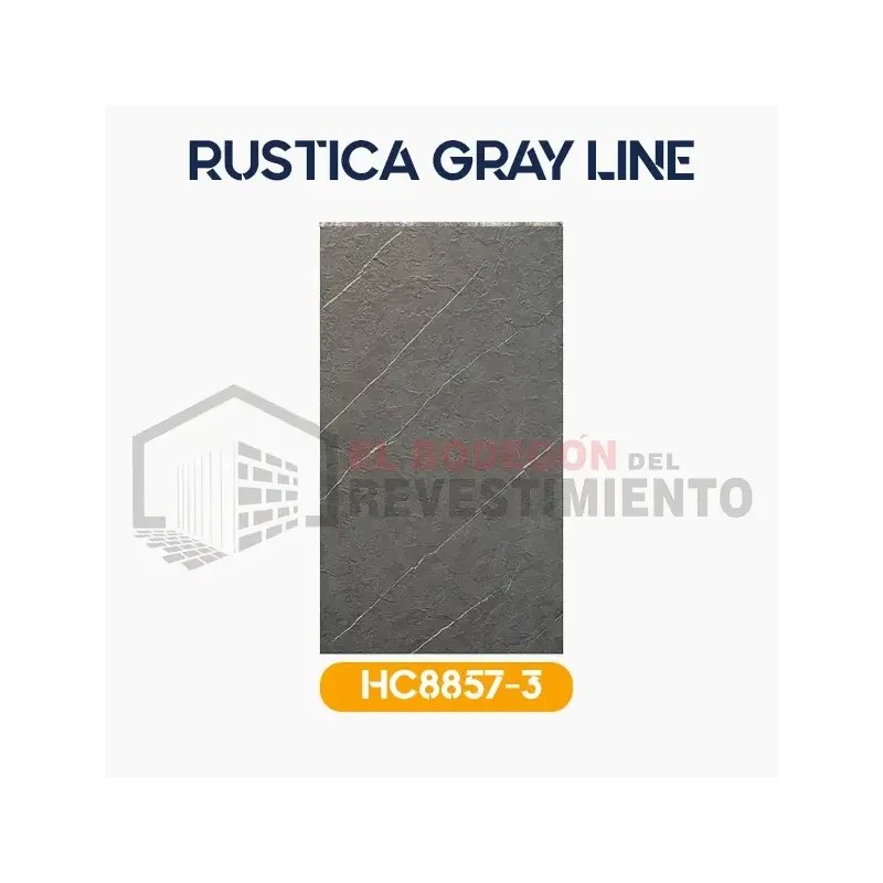 PLANCHA PVC MARMOL RUSTIC GRIS CONCRETO